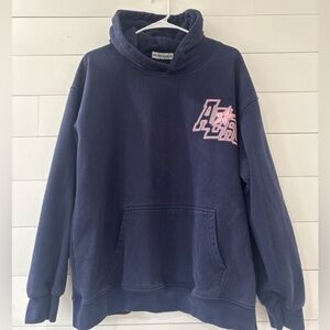 Elfric Eden ARC Graphic Hoodie Navy Blue Pullover Streetwear Women’s S